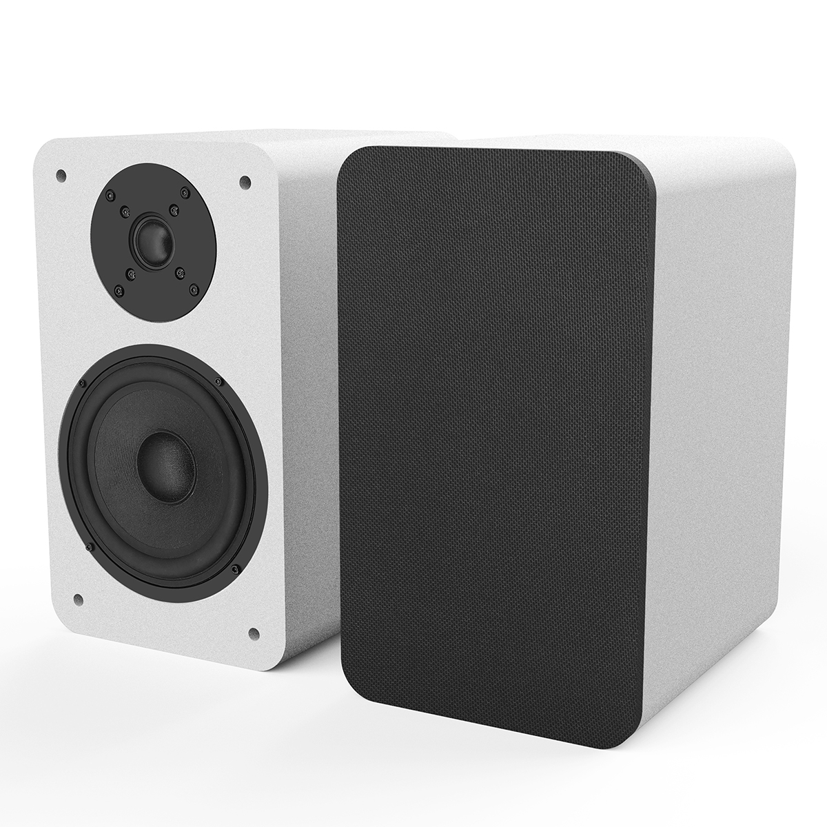 Silcron SLR07 120w bookshelf speakers WHITE - Audacity Australia exclusive distributor of Silcron in Australia