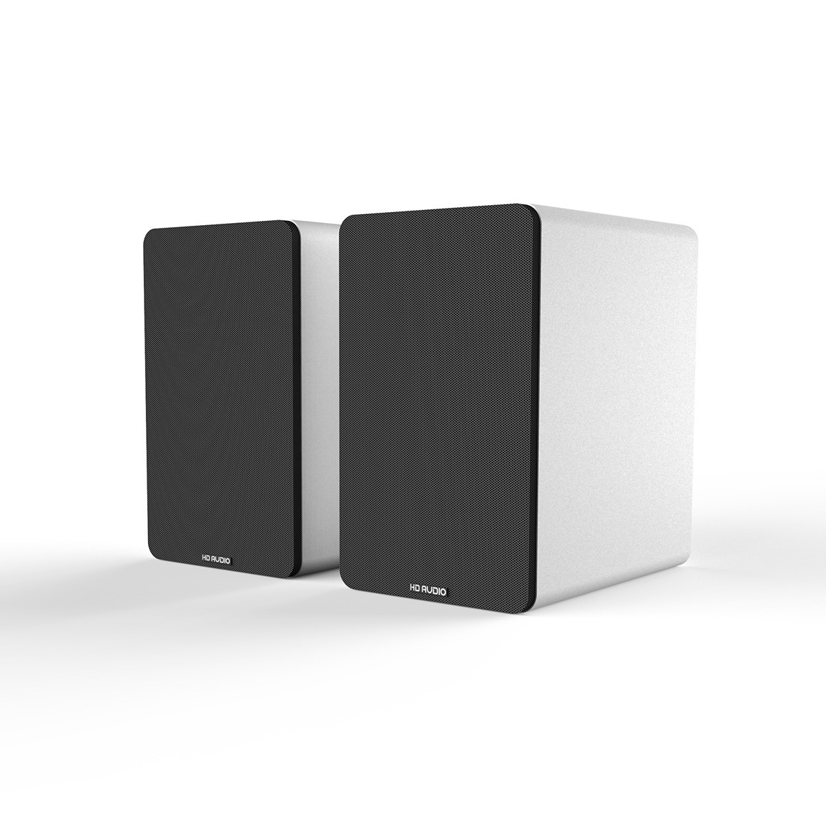 Silcron Active Bookshelf Speakers - White