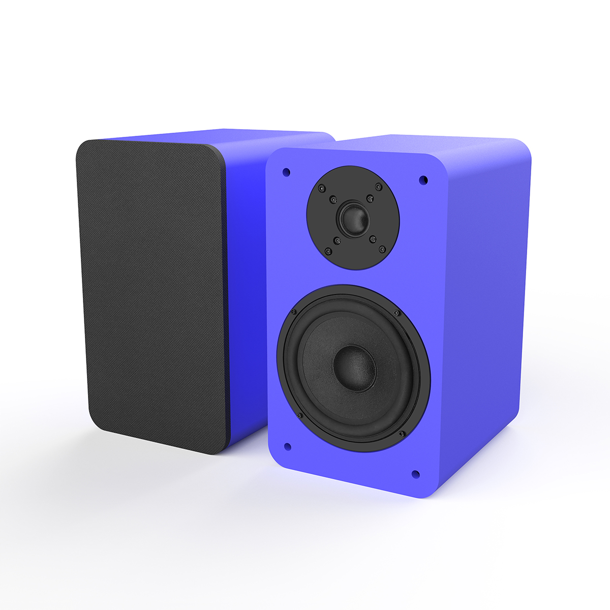 Silcron Passive Bookshelf Speakers - Blue