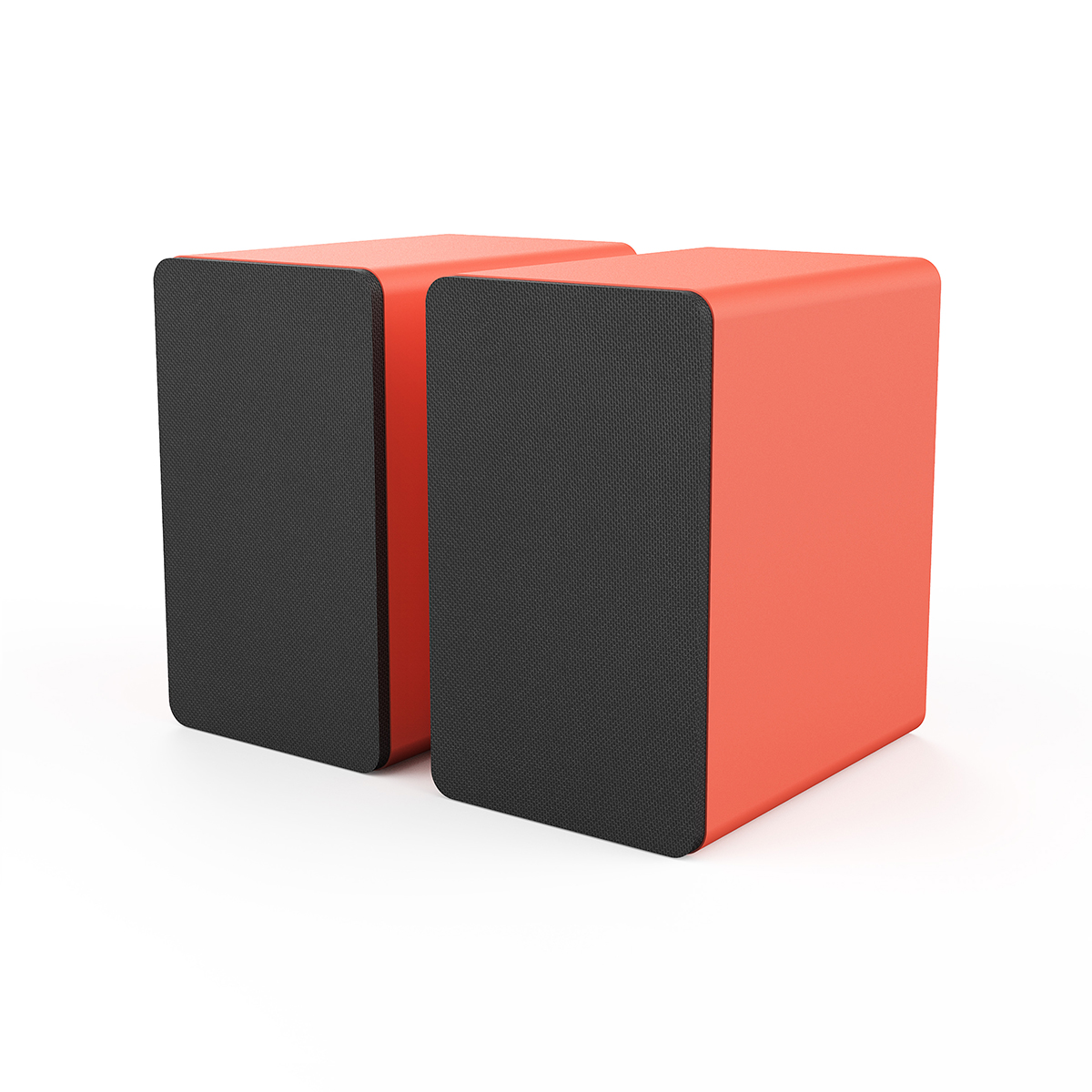 Silcron Active Bookshelf Speakers - Red