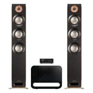 Jamo S809 Floor Standing Speakers with WiiM Amp Ultra and Subwoofer